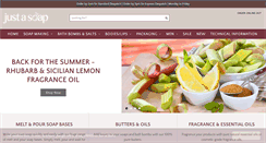 Desktop Screenshot of justasoap.co.uk